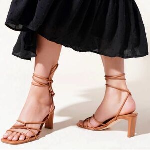 Charlotte Stone Aurora Camel Heels